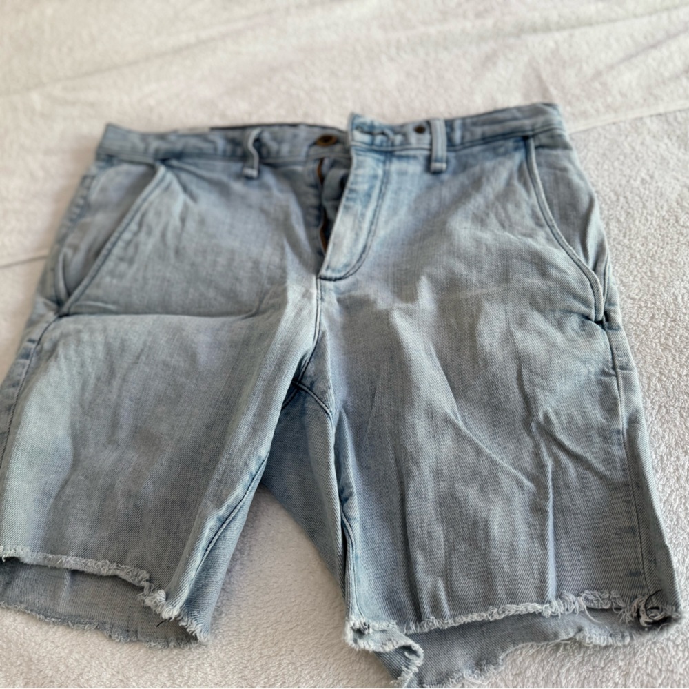 rag & bone Faded Blue Jean Shorts